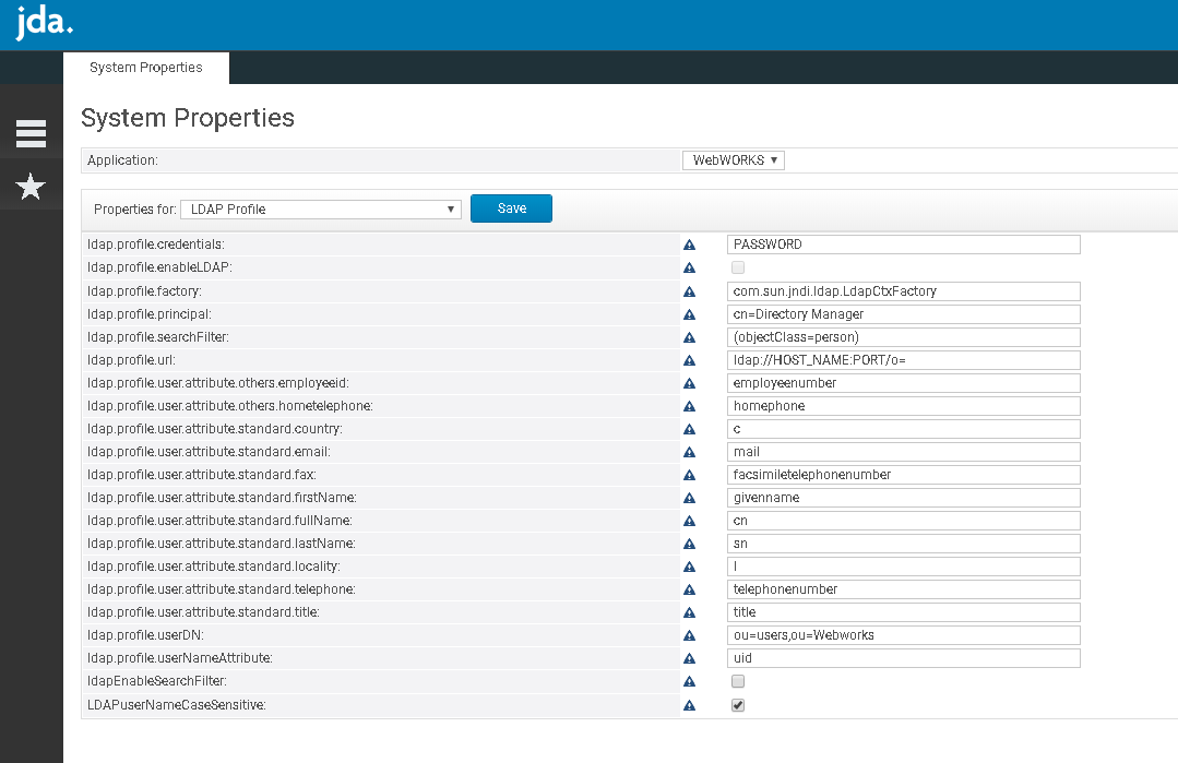 How can LDAP be disabled in JDA Platform, when the Application Server ...