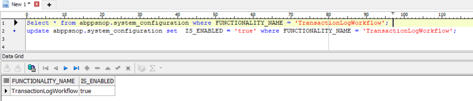 How to enable Transaction logs in SNOP