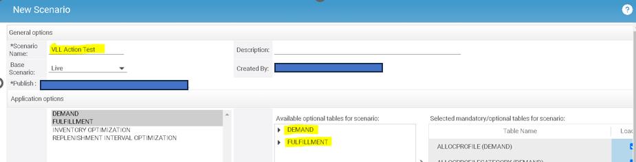 How to store Data using the Scenario manager page