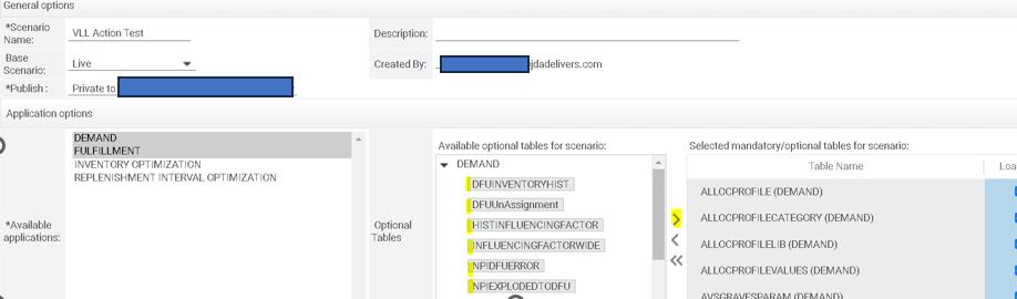 How to store Data using the Scenario manager page