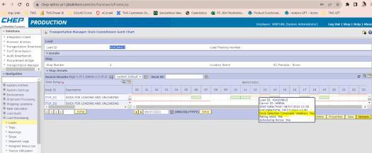 Optimizer Creating Dock Commitment with Dock Selection Constraints ...
