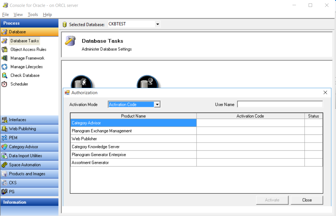 Steps to activate Planogram Generator and Planogram Generator Enterprise
