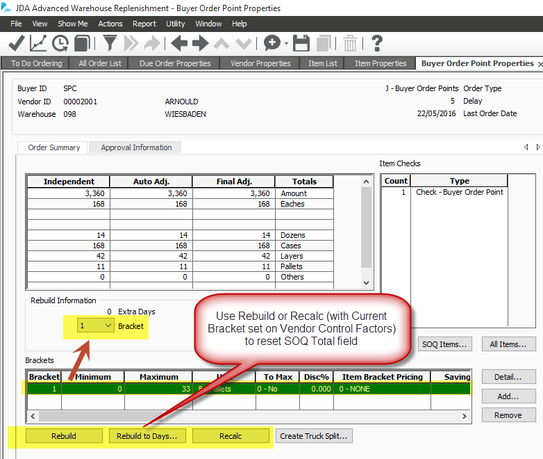 SOQ Total VS SOQ Actual